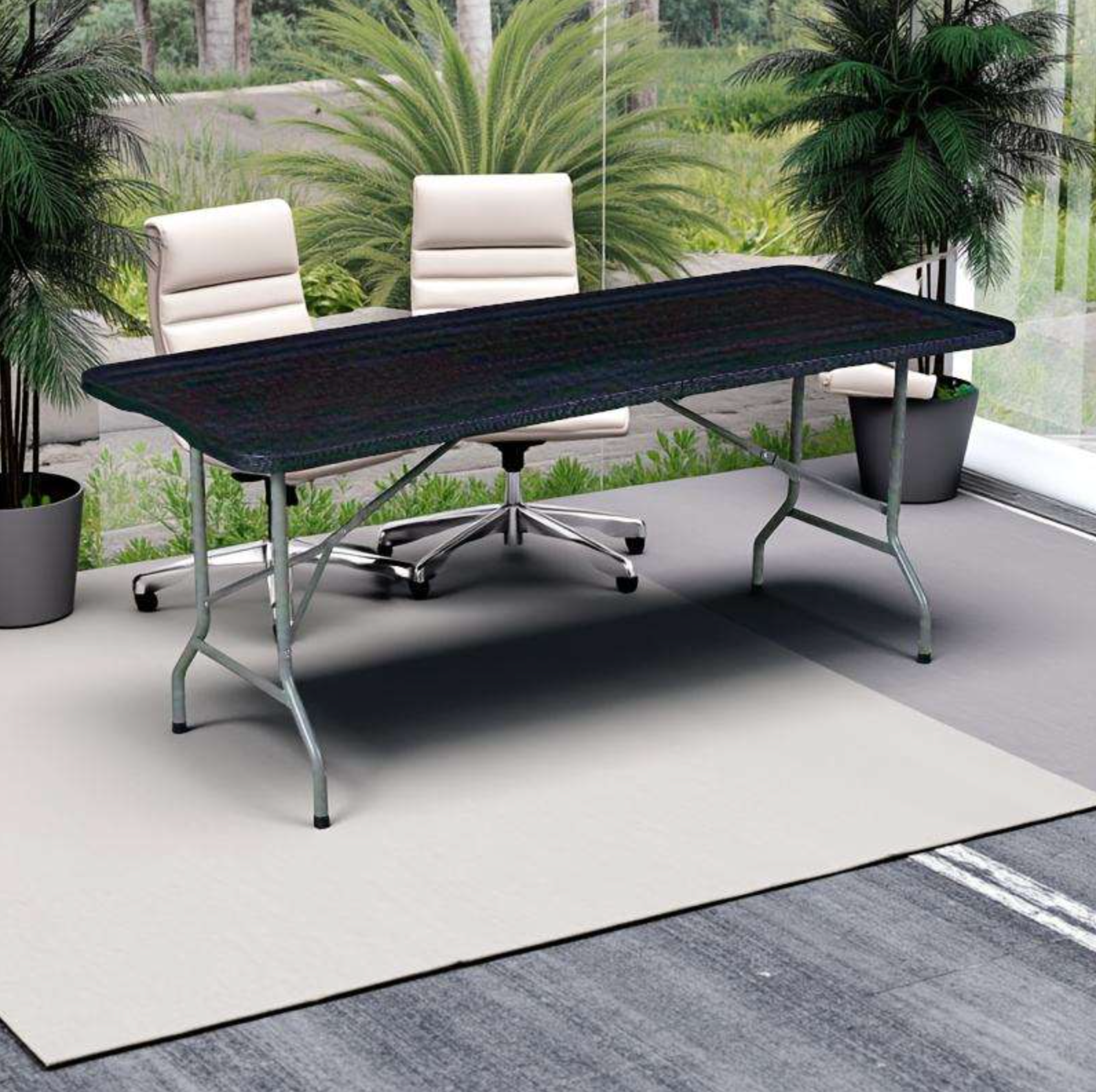 Portable Rectangular Dining & Catering Table