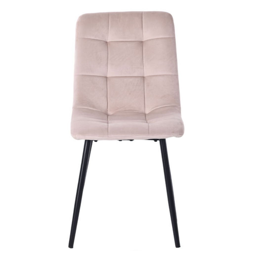 Luxury Velvet Dining Chair with Metal Legs