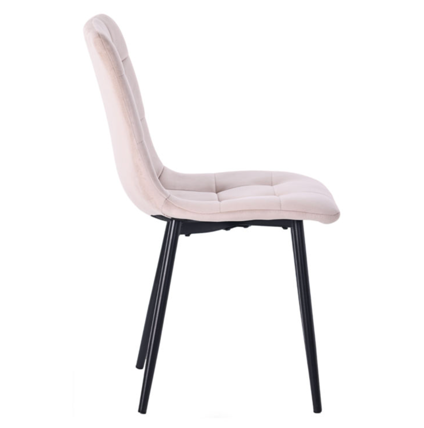 Luxury Velvet Dining Chair with Metal Legs