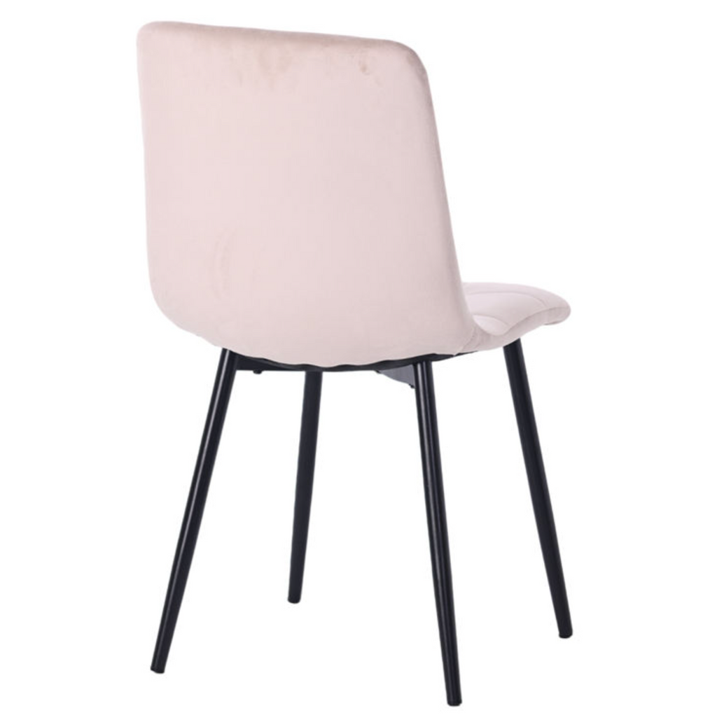 Luxury Velvet Dining Chair with Metal Legs