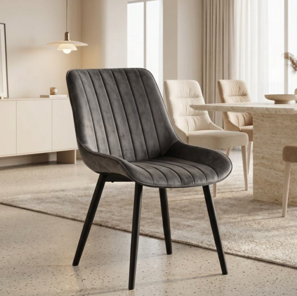 Luxury Nordic Velvet Dining Chair